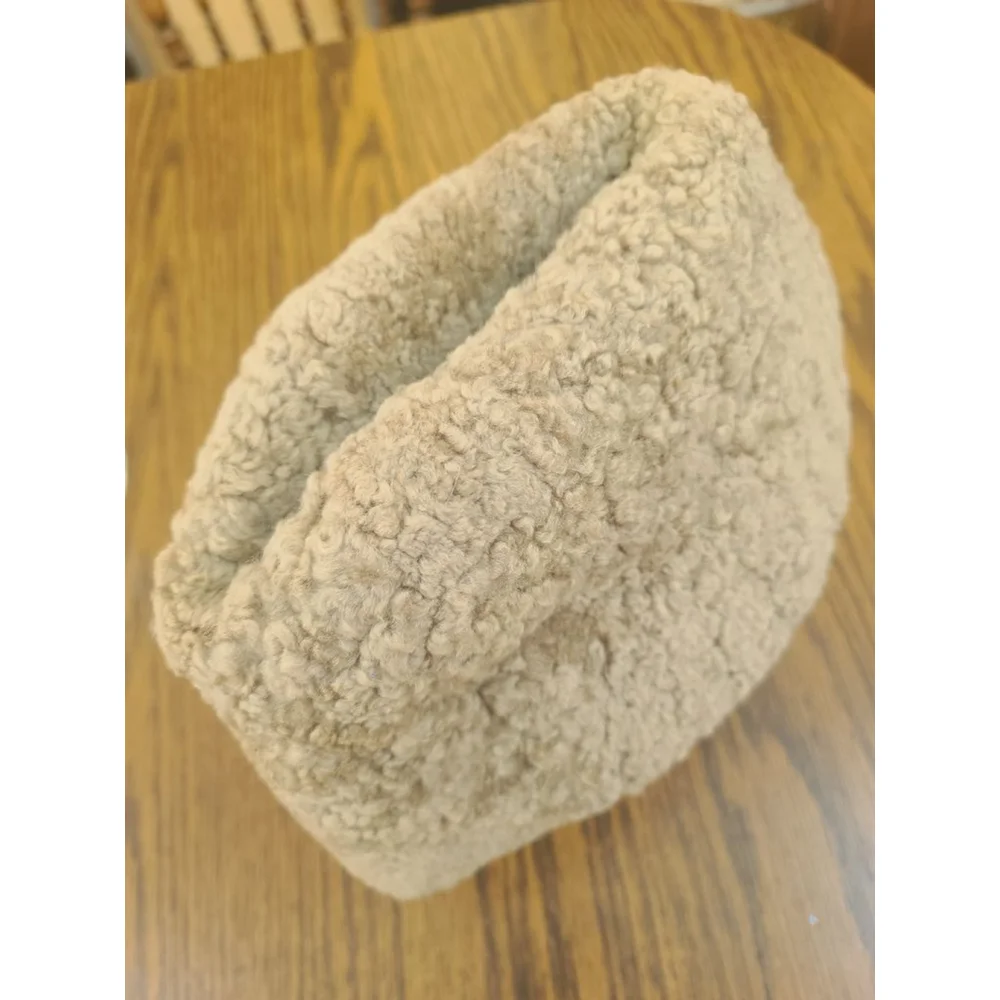 Persian Lamb Sherpa Hat Size 7 1/4
